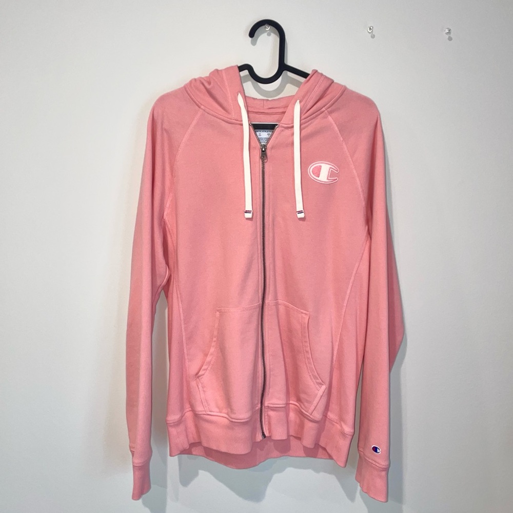 Champion zip-up swearshirt